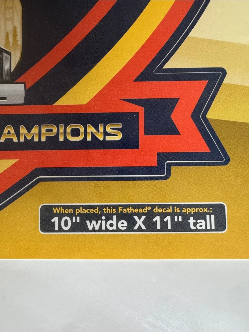 Denver Broncos Super Bowl 50 Champions Fathead Peel & Stick Decal